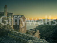 Mediterranean Cliffside Haven Wall Mural