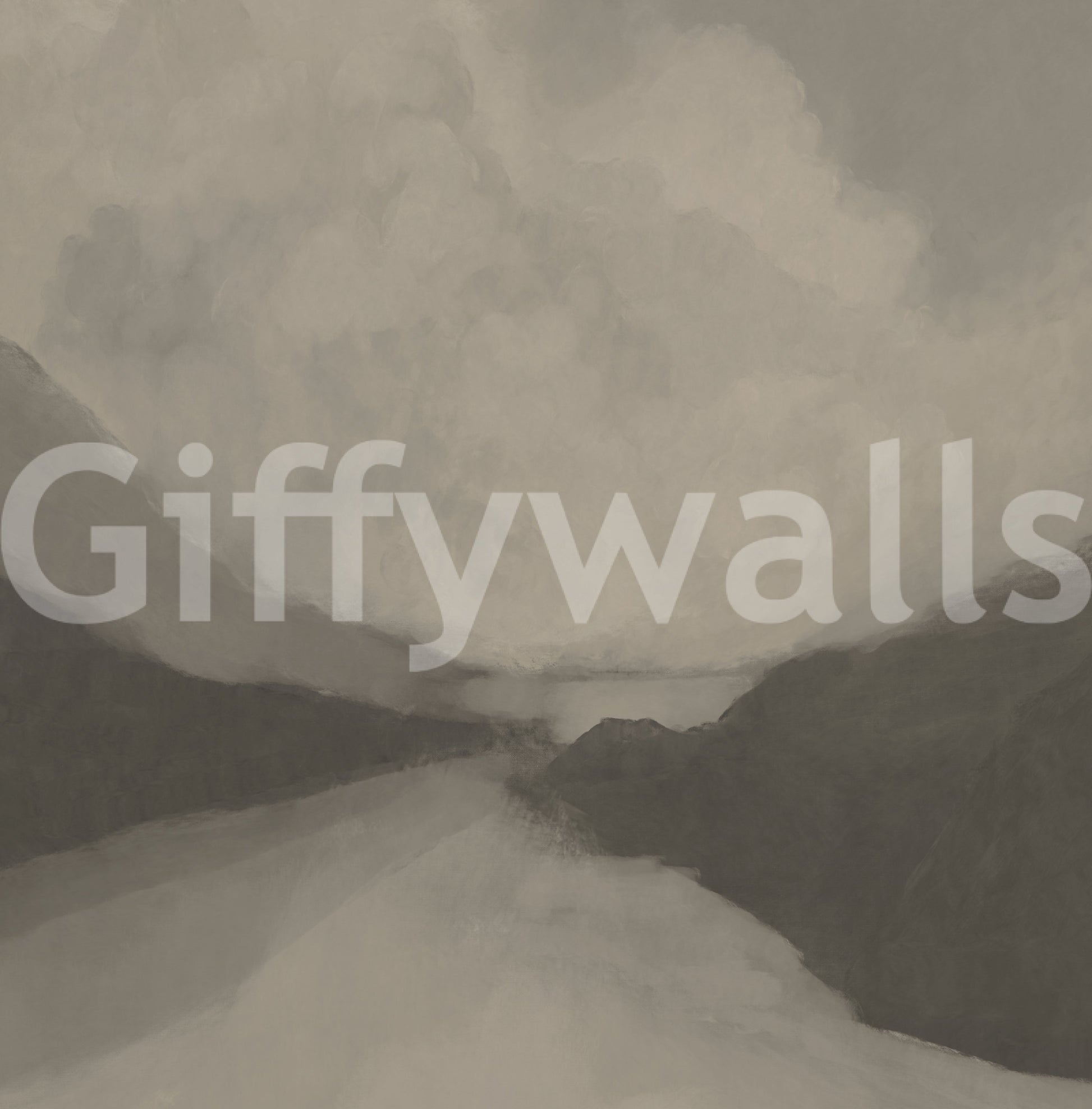 Ethereal Valley Mist Wall Mural