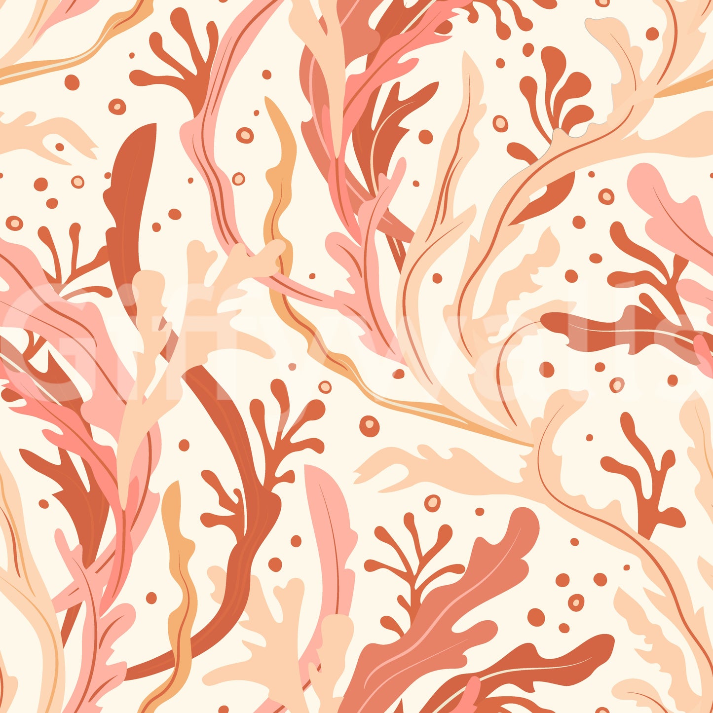 Abstract Sea Kelp Harmony Wallpaper⁠