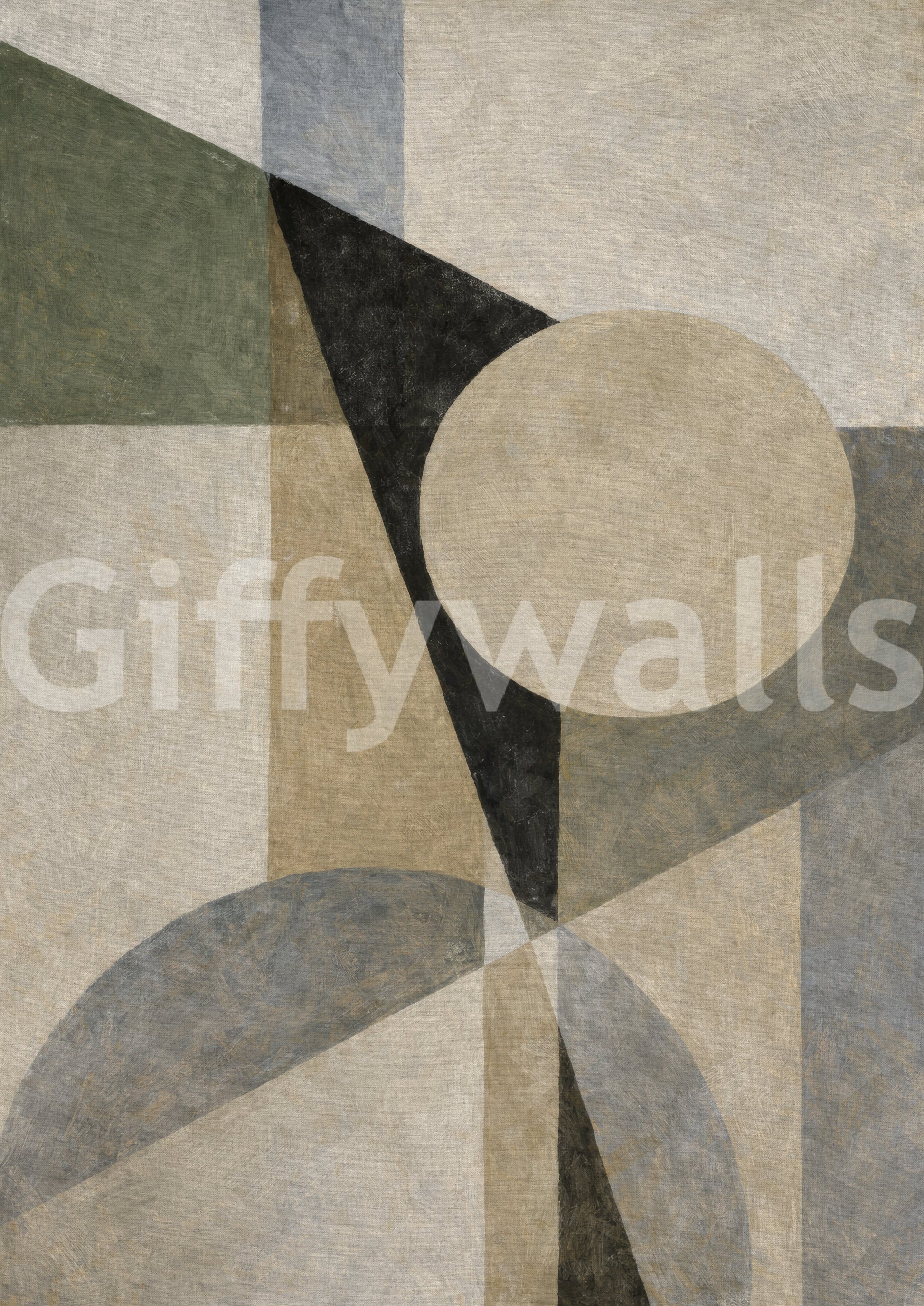 Minimalist Geometric Shapes Wall Mural