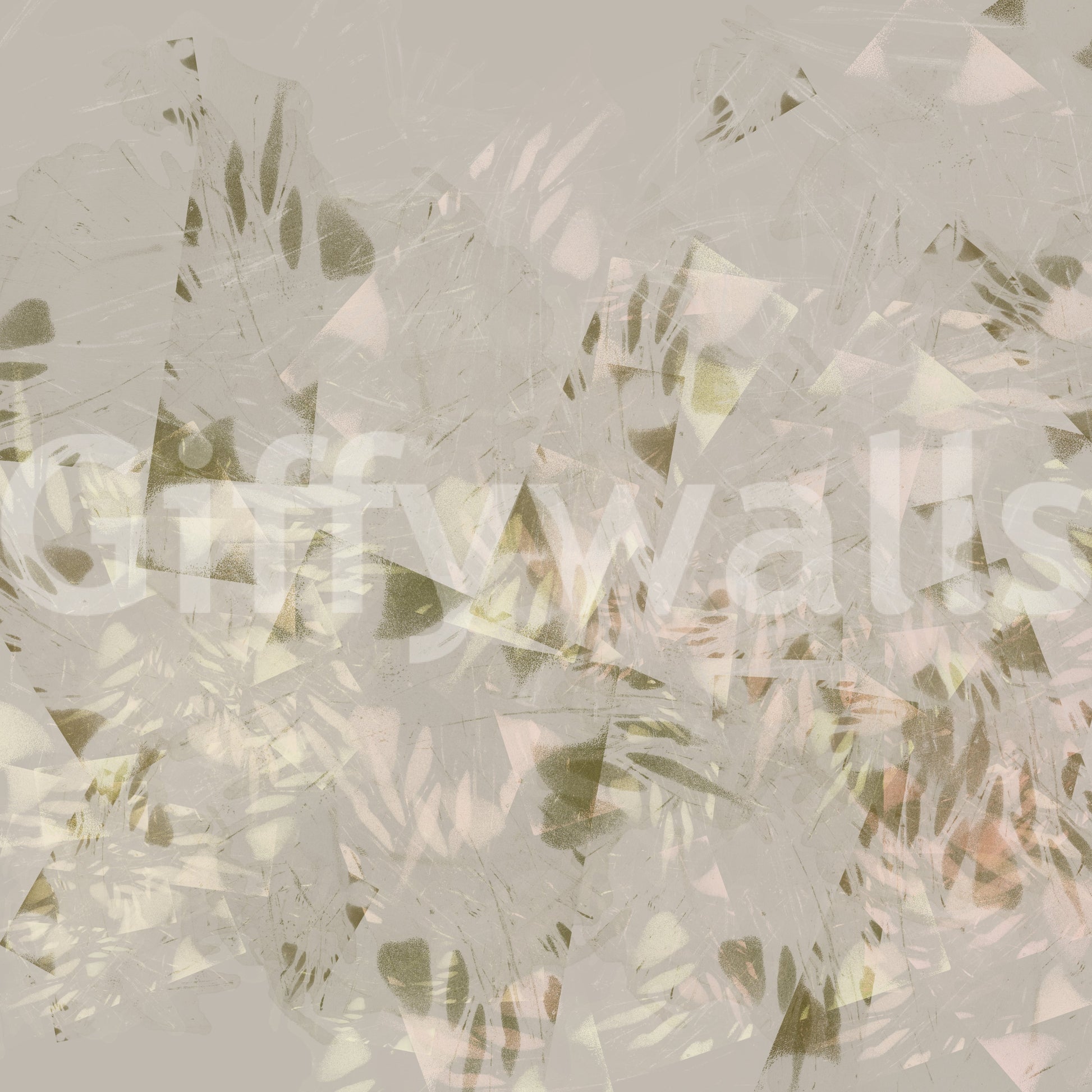 Soft Brushstroke Foliage Wall Mural