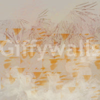 Abstract Earthy Textured Layers Wall Mural