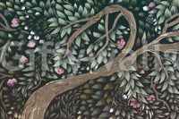 Enchanted Midnight Orchard Canopy Wall Mural
