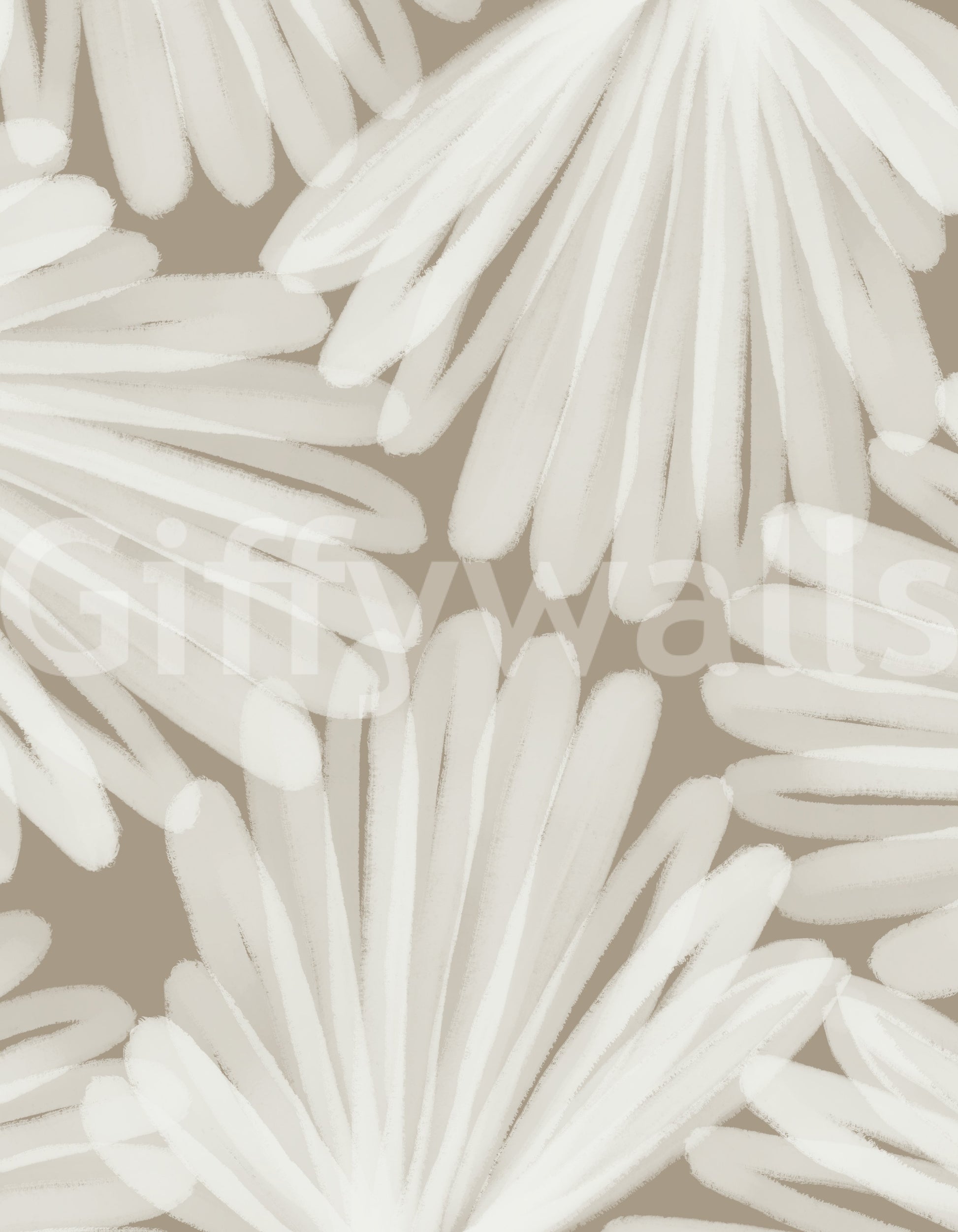 Minimalist Bloom Layers Wall Mural