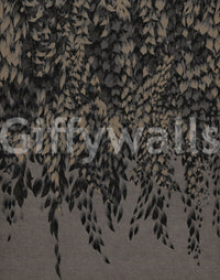 Ink-Wash Trailing Willow Study Wall Mural