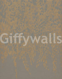Ethereal Willow Cascade in Neutral Tones Wall Mural