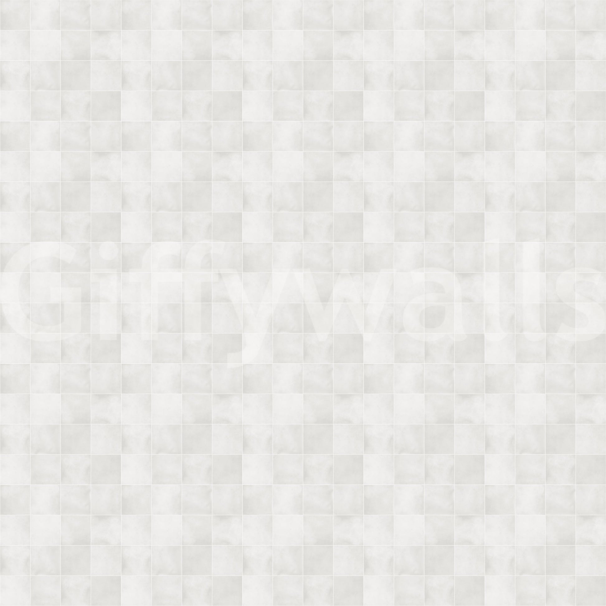 Zellige Style Square Tiles - Ghost Wallpaper⁠