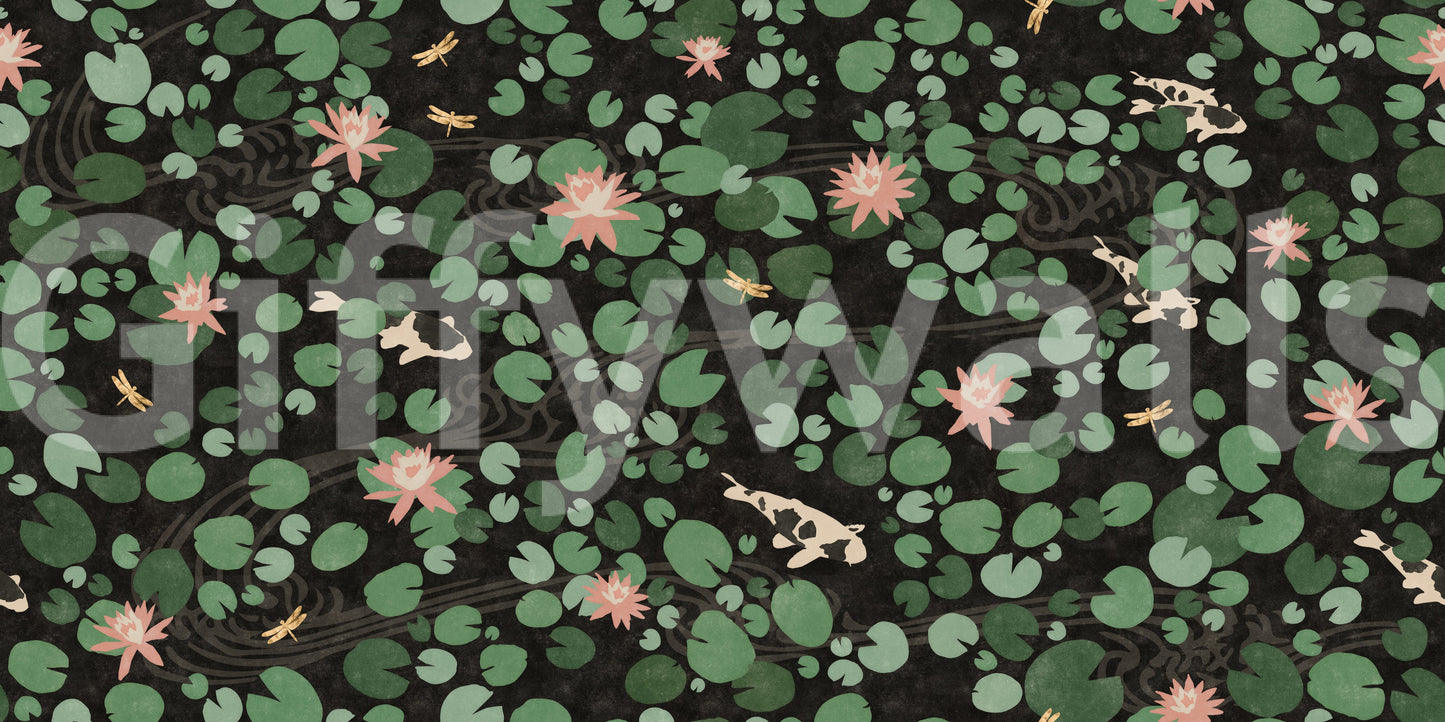 Lily Pad Pond Wallpaper⁠
