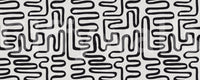 Graphic Ink Wavy Pattern Wall Mural