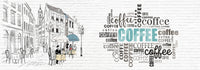 Hand-Drawn Bistro Narrative Wall Mural