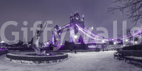 Frozen Cityscape Twilight Wall Mural