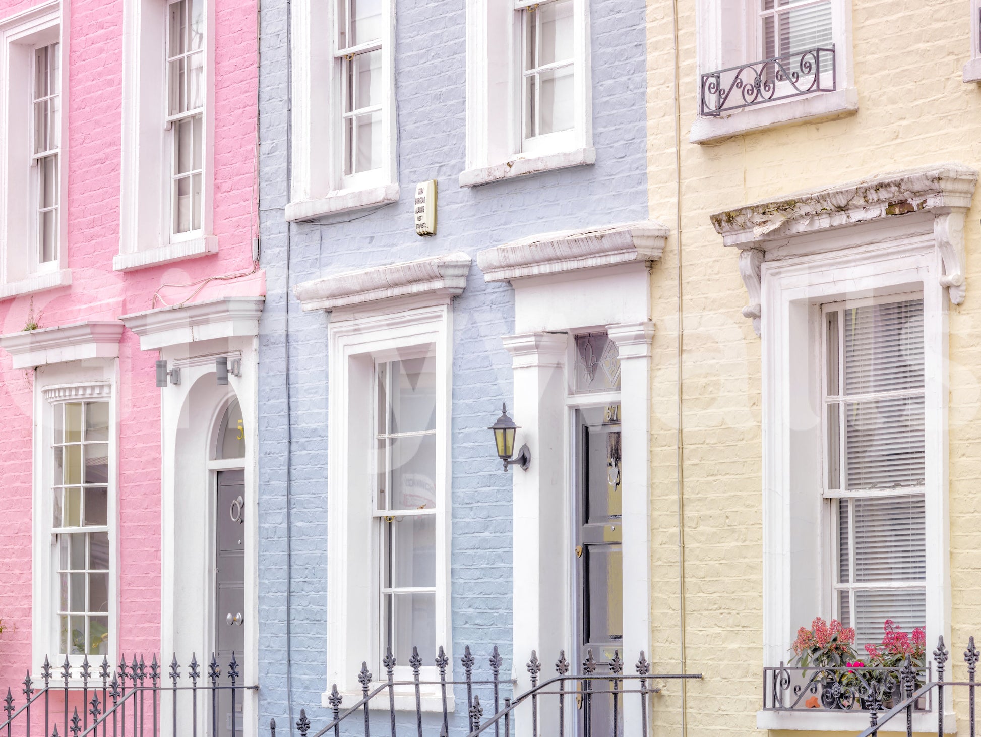 Charming European Streetscape Wall Mural
