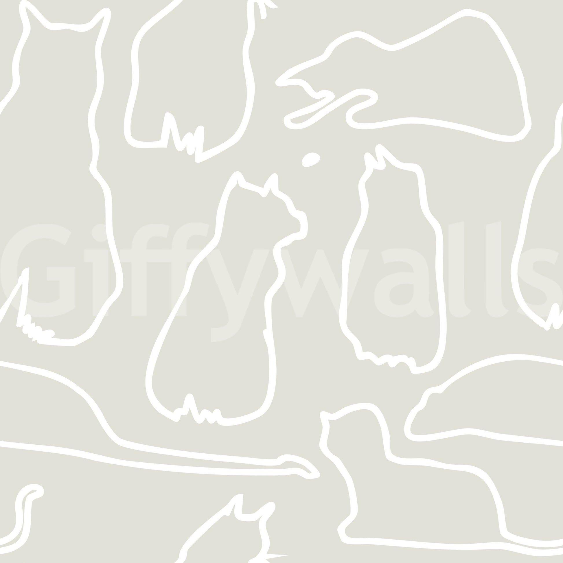 Munki and the Spot - Beige Wallpaper⁠