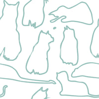 Munki and the Spot - Pale Teal Wallpaper⁠