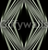 Black and White Geometric Diamond Prism - MALCOLM Wallpaper⁠