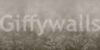 Jungle Mists - Sepia Wall Mural