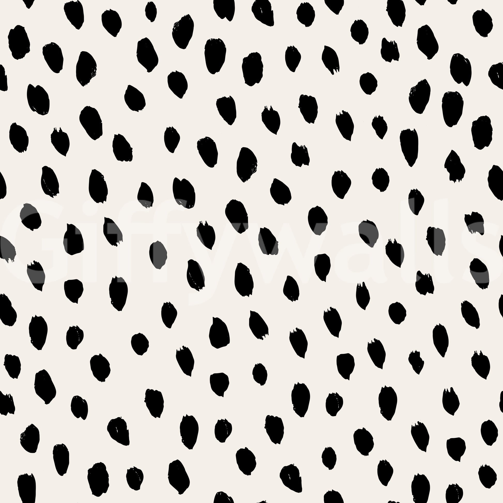 Minimalist Painted Dotted Pattern Wallpaper⁠