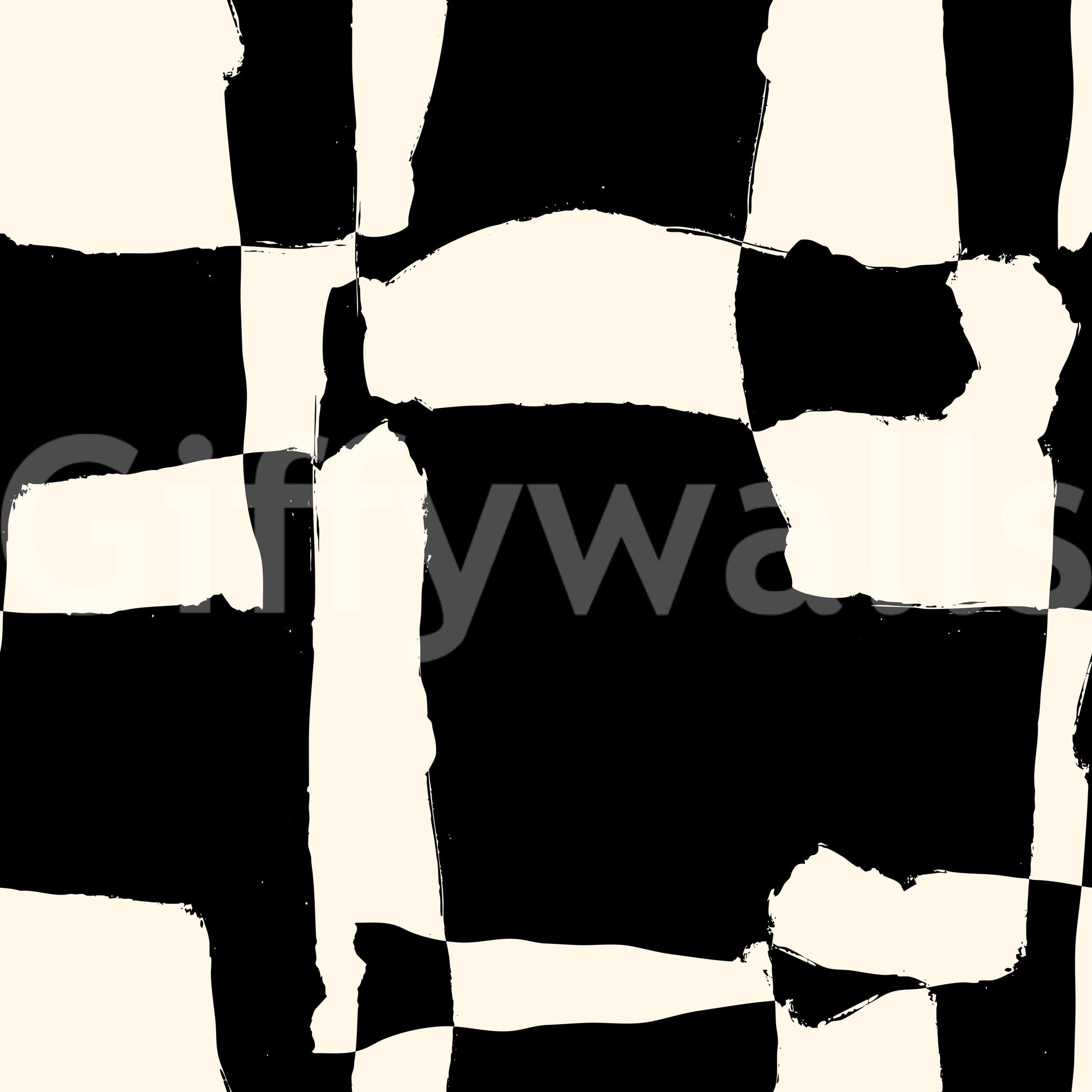 Hand-Drawn Monochrome Blocks Wallpaper⁠