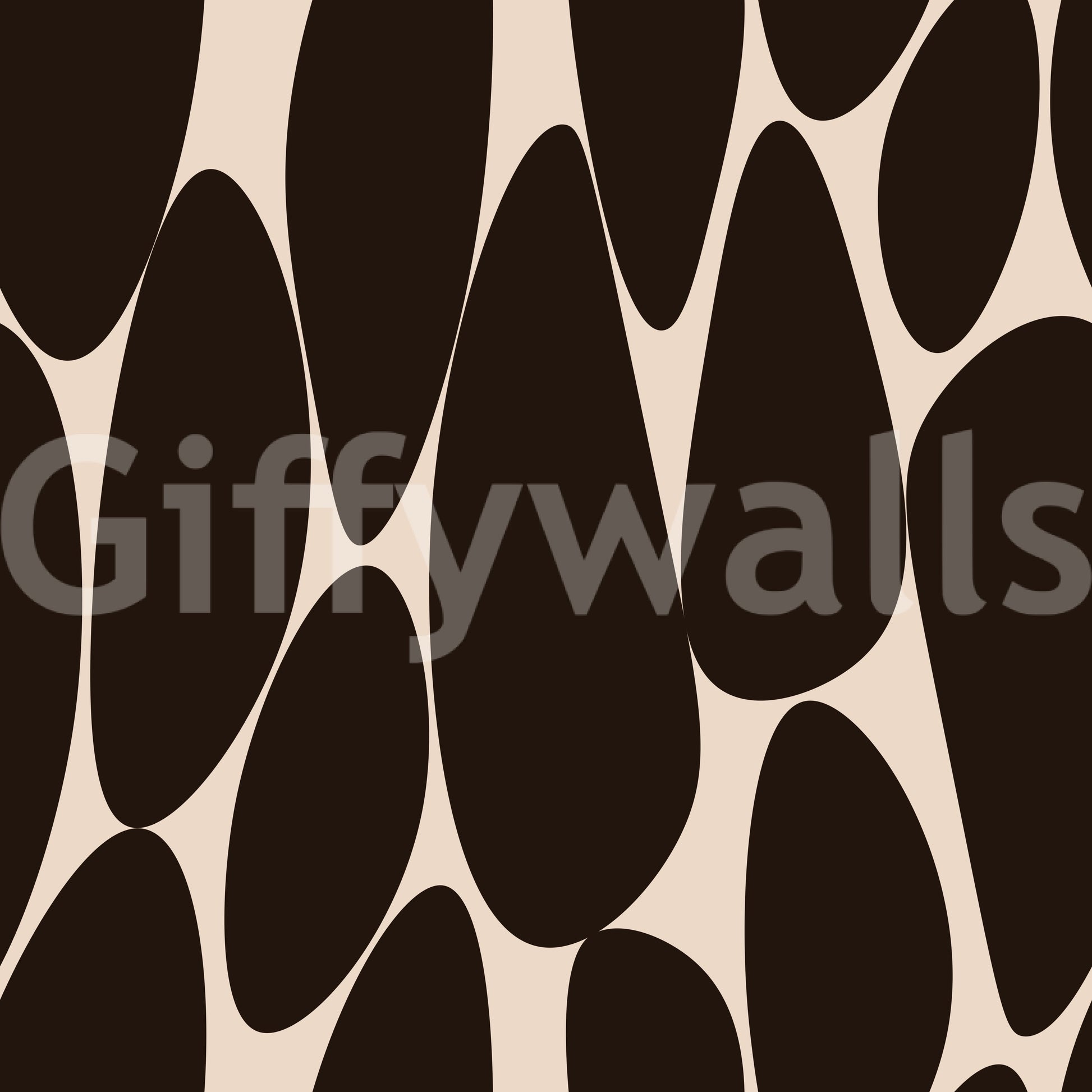 Contemporary Flowing Shapes Wallpaper⁠