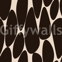 Contemporary Flowing Shapes Wallpaper⁠