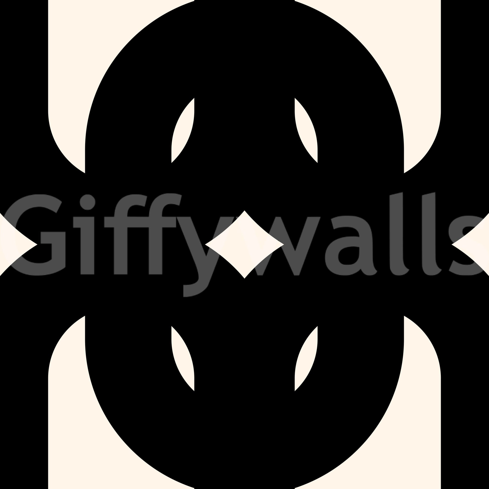 Graphic Modern Interlocking Pattern Wallpaper⁠