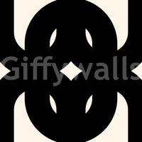Graphic Modern Interlocking Pattern Wallpaper⁠