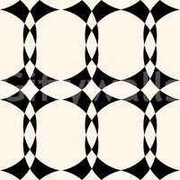 Modern Geometric Interlocking Circle Pattern Wallpaper⁠
