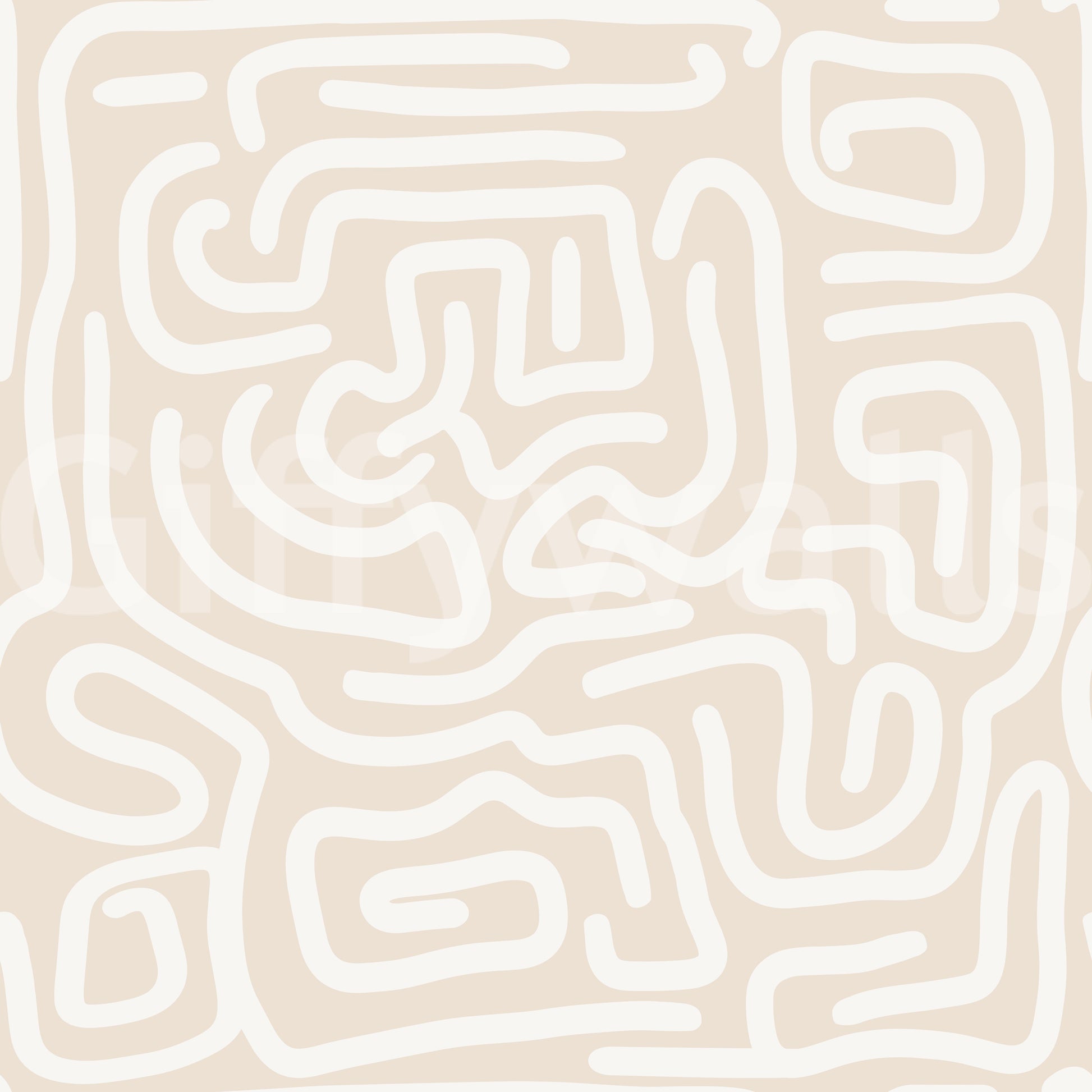 Abstract Cream Maze Pattern Wallpaper⁠