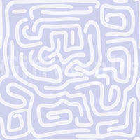 Minimalist Violet Maze Pattern Wallpaper⁠