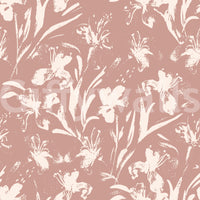 Abstract Floral Earthy Print Wallpaper⁠