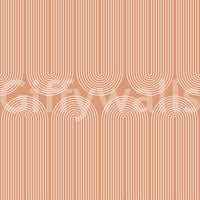 Minimalist Terracotta Arc Pattern Wallpaper⁠