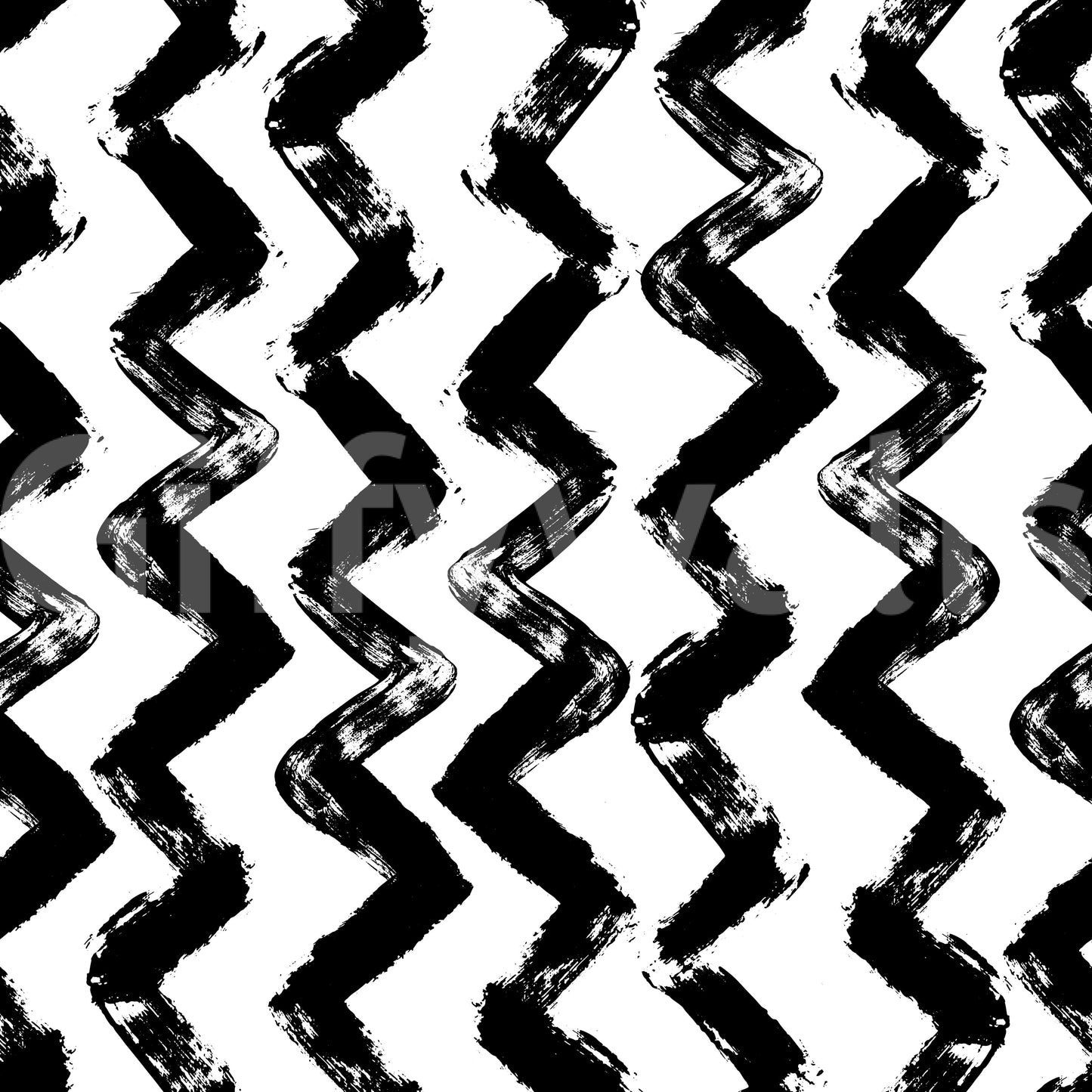 Monochrome Chevron Brushstrokes Wallpaper⁠