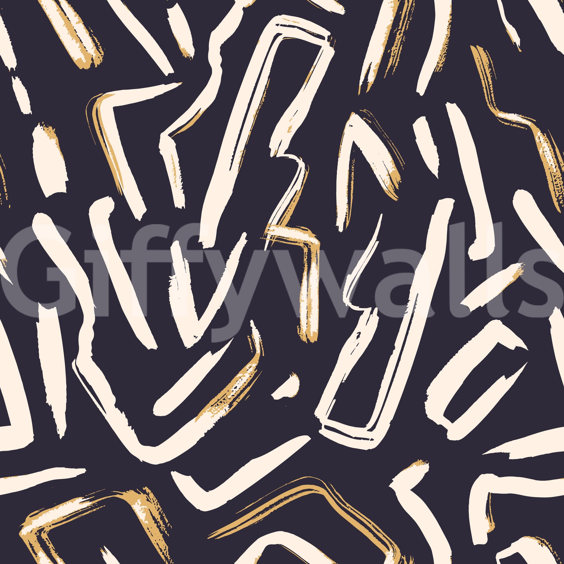 Modern Abstract Gesture Pattern Wallpaper⁠