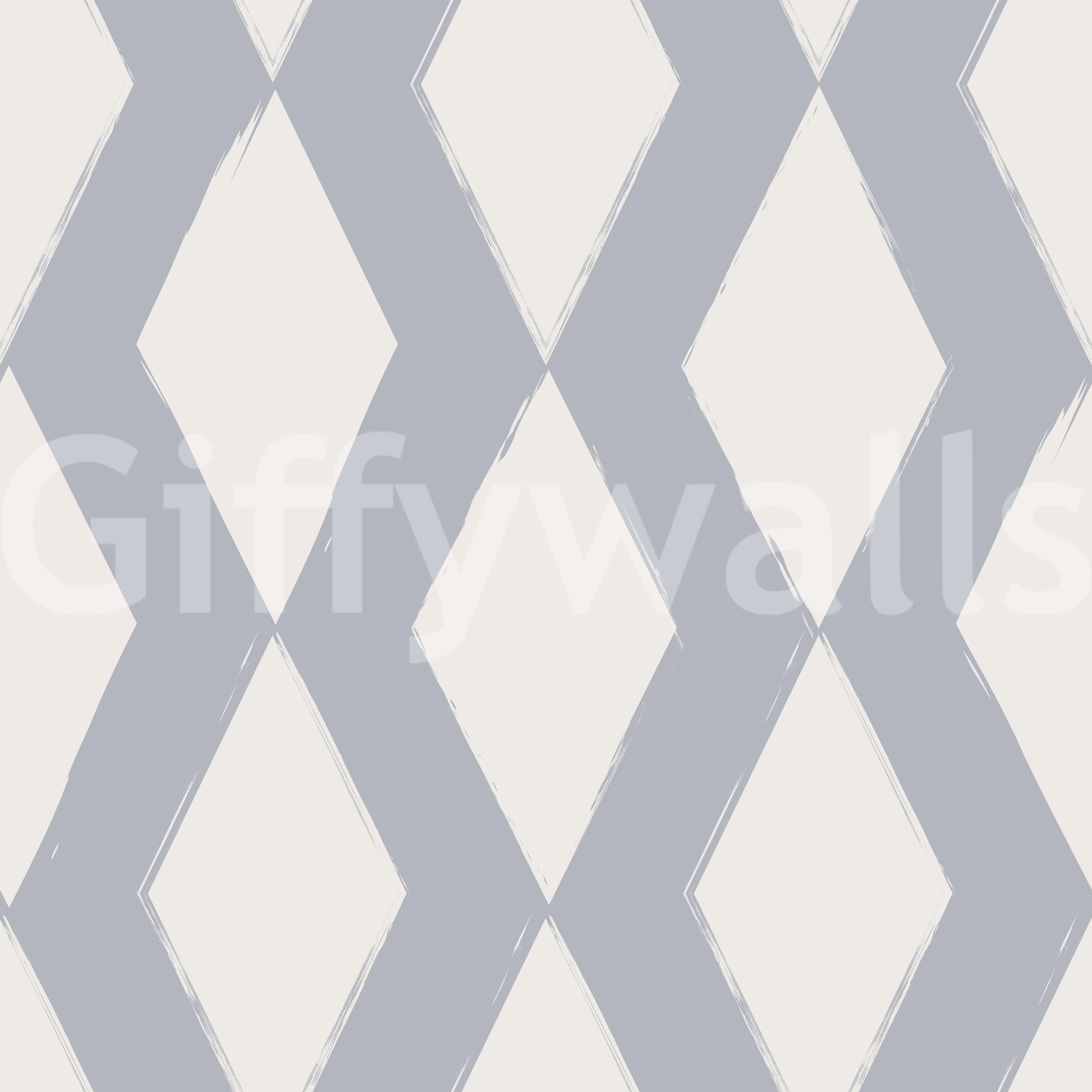 Grey Geometric Brushstroke Diamond Wallpaper⁠