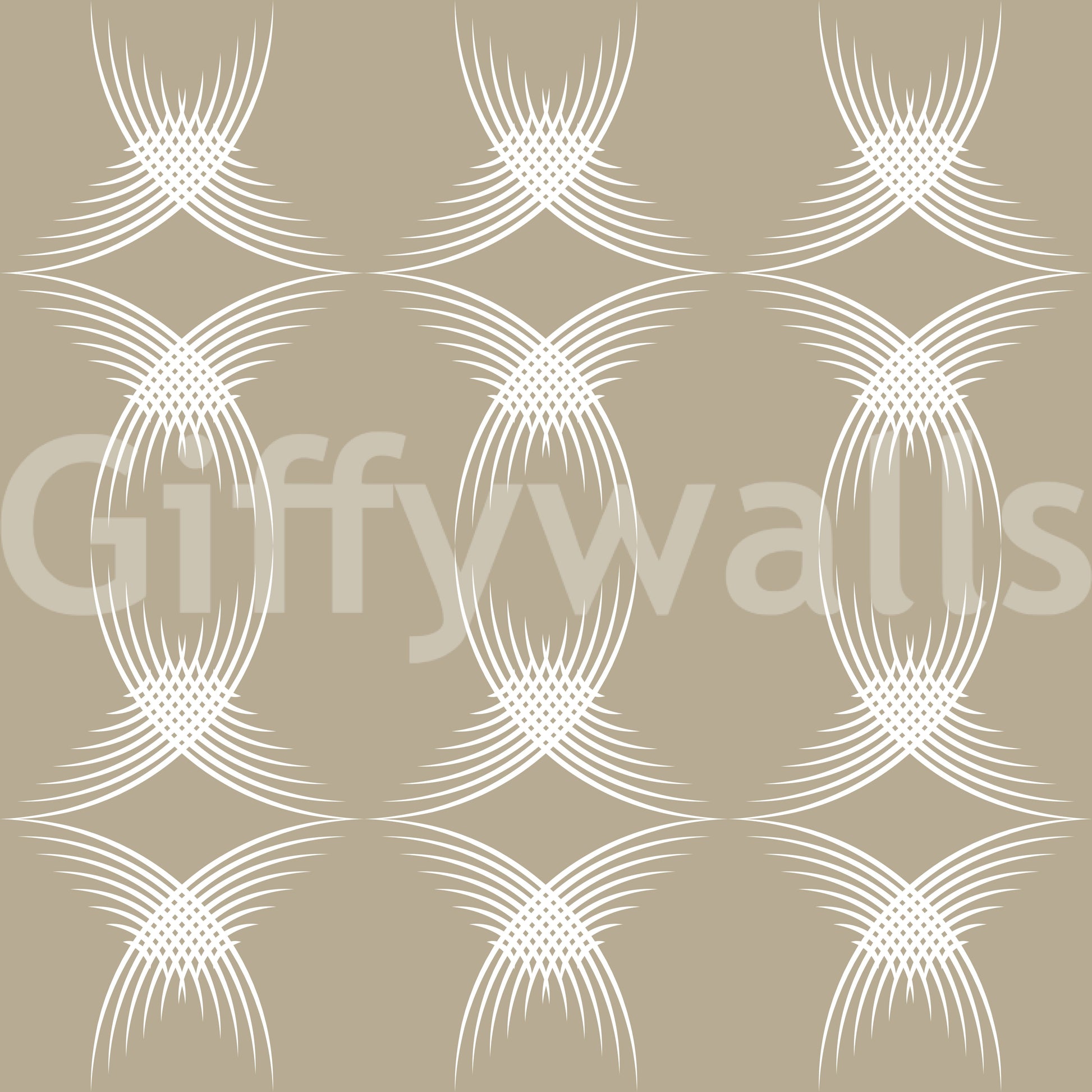 Interwoven Arcs Linear Pattern Wallpaper⁠