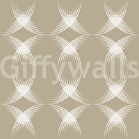 Interwoven Arcs Linear Pattern Wallpaper⁠