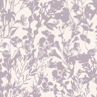 Soft Lavender Botanical Silhouette Wallpaper⁠