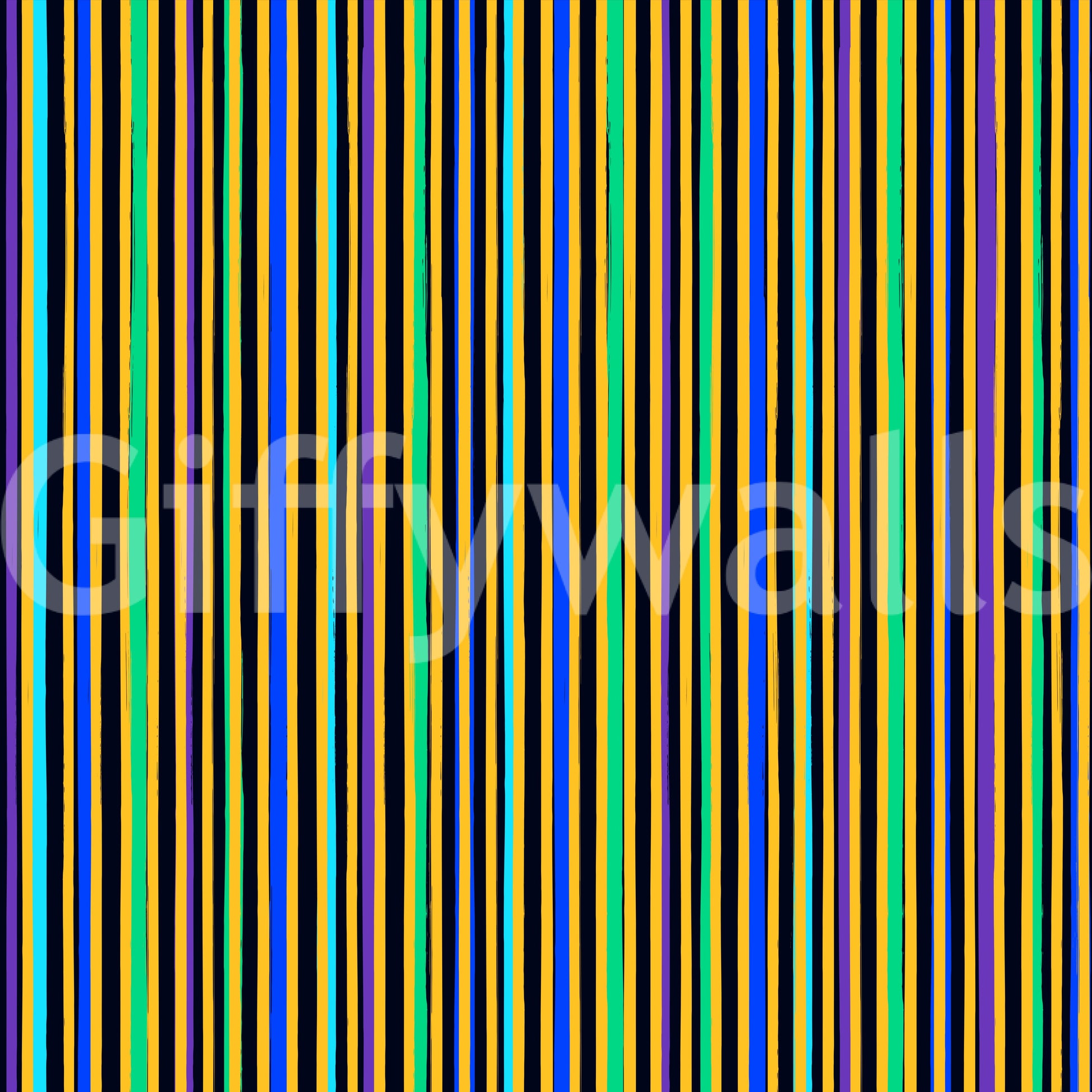 Vibrant Multicolored Vertical Stripe Wallpaper⁠