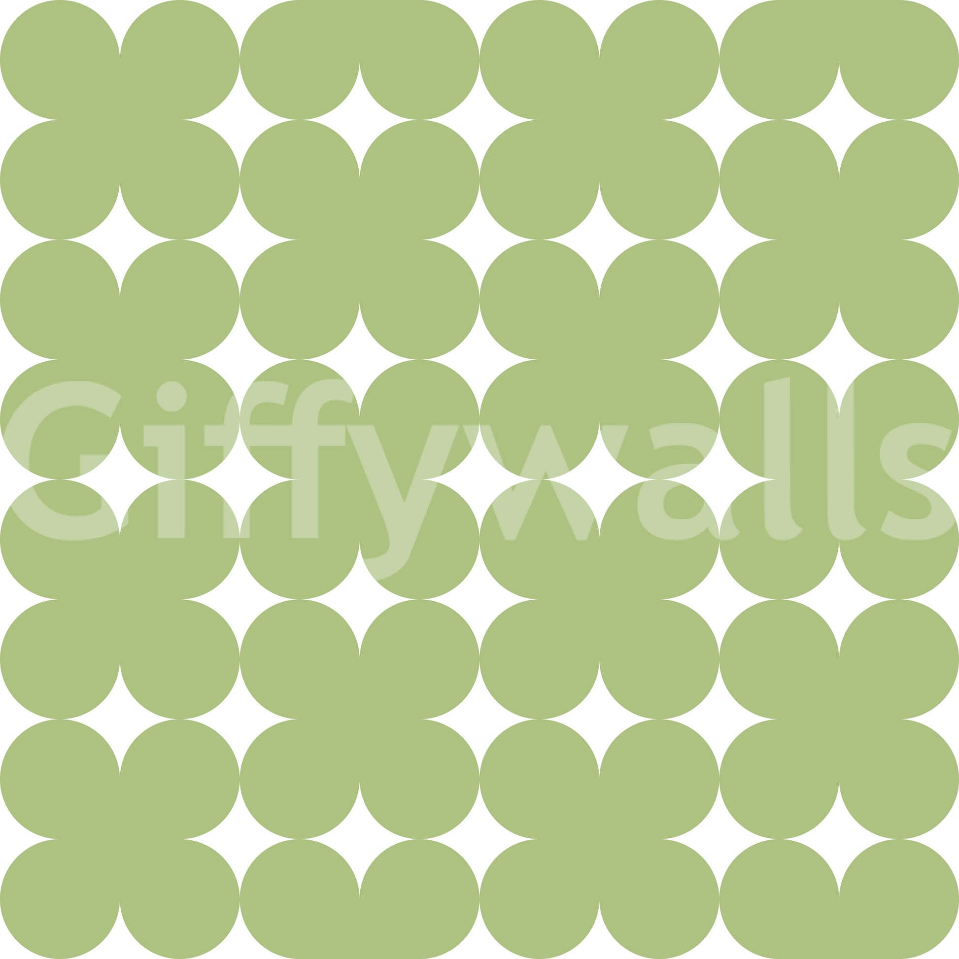 Sage Geometric Clover Pattern Wallpaper⁠