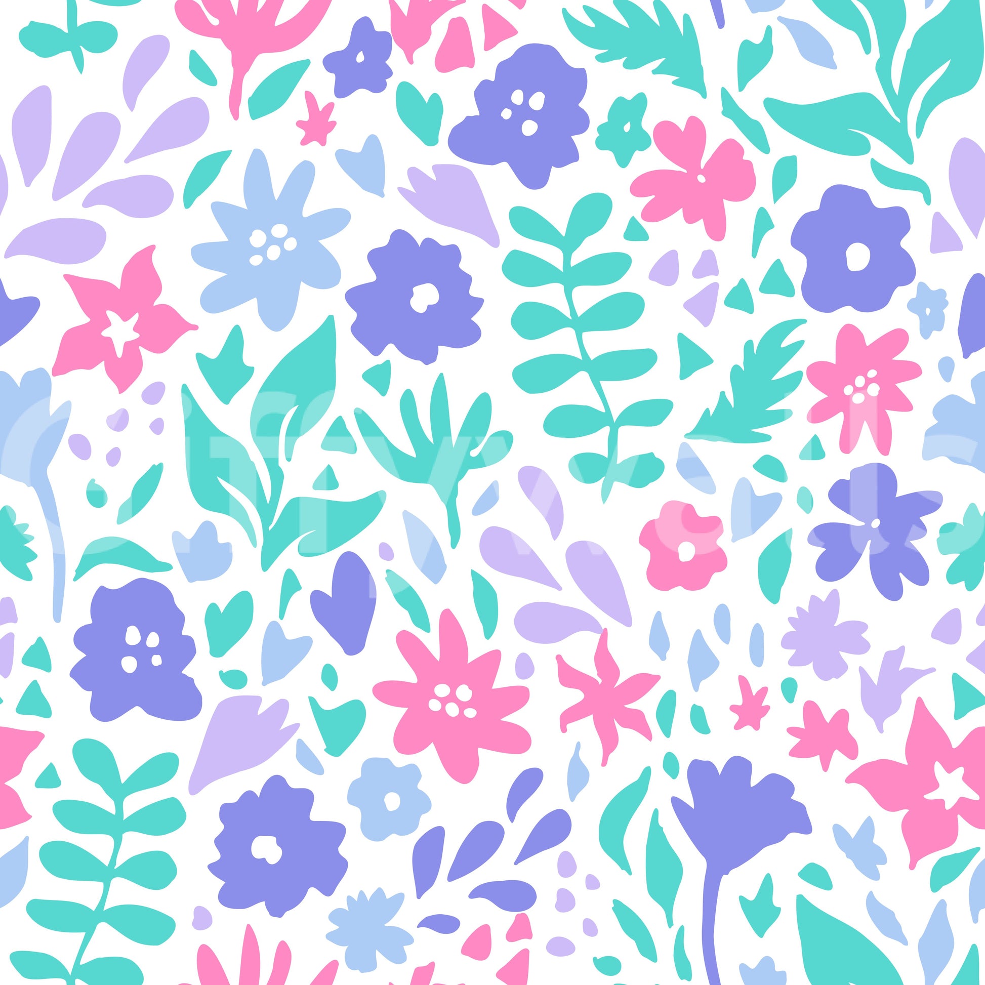 Abstract Painted Meadow Bloom Wallpaper⁠