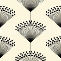 Minimalist Fanburst Geometric Wallpaper⁠