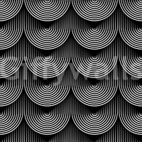 Monochrome Geometric Arc Pattern Wallpaper⁠