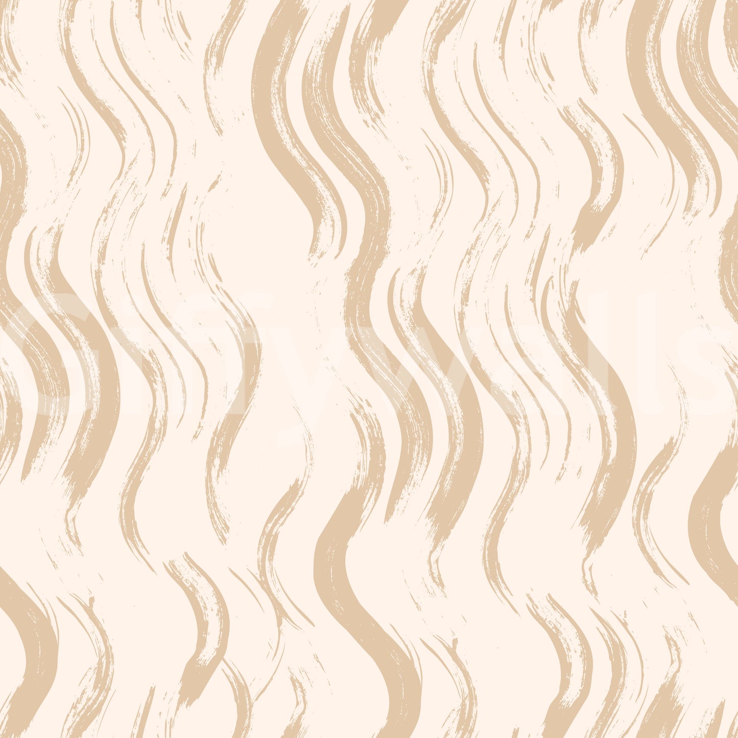 Cream Wavy Brushstroke Strokes Wallpaper⁠