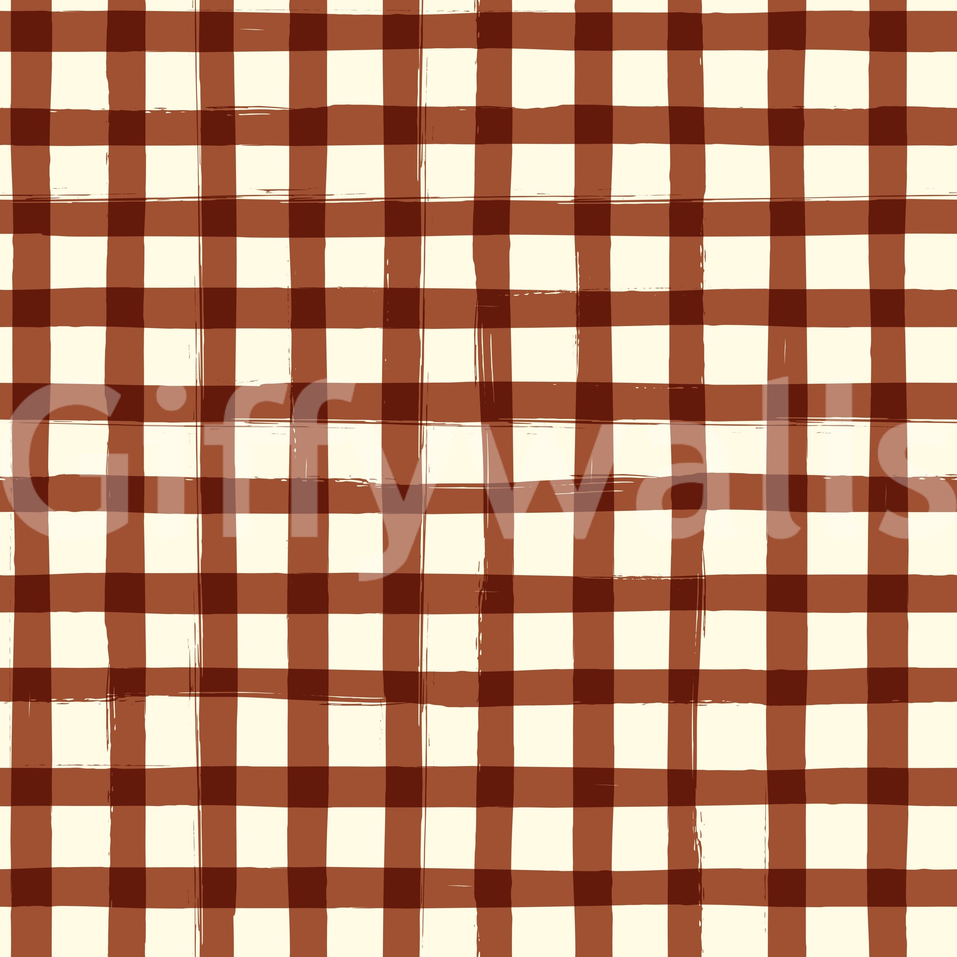 Rustic Brushstroke Check Wallpaper⁠