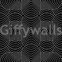Minimalist Linear Arch Pattern Wallpaper⁠