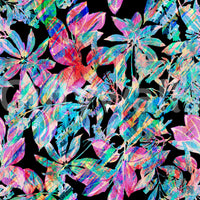 Chromatic Tropical Foliage Wallpaper⁠