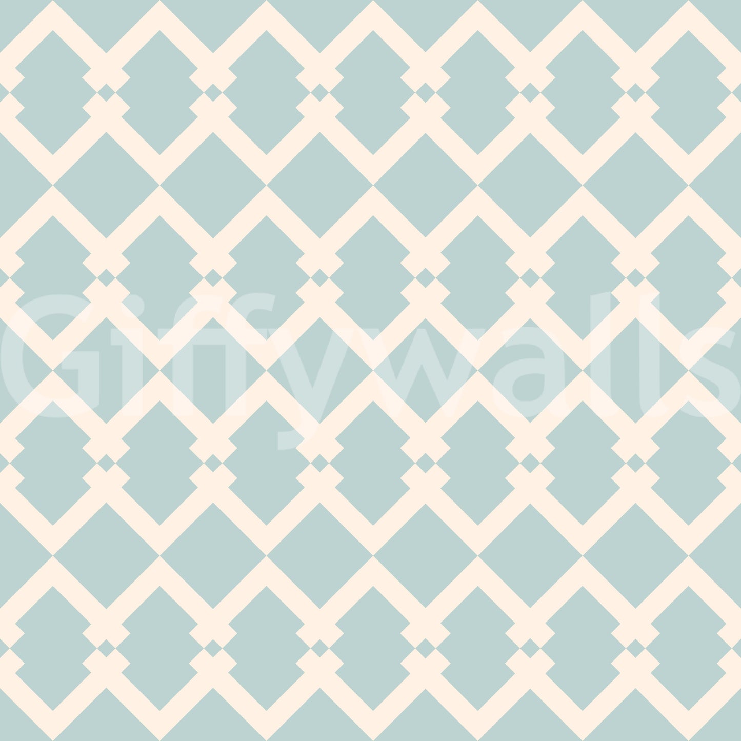 Nordic Interlocking Diamond Lattice Wallpaper⁠