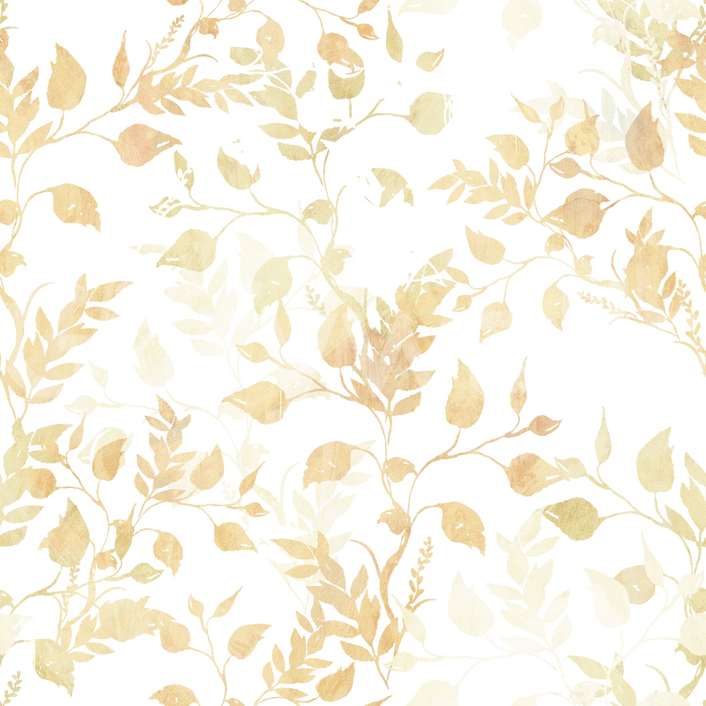 Soft Golden Foliage Silhouette Wallpaper⁠