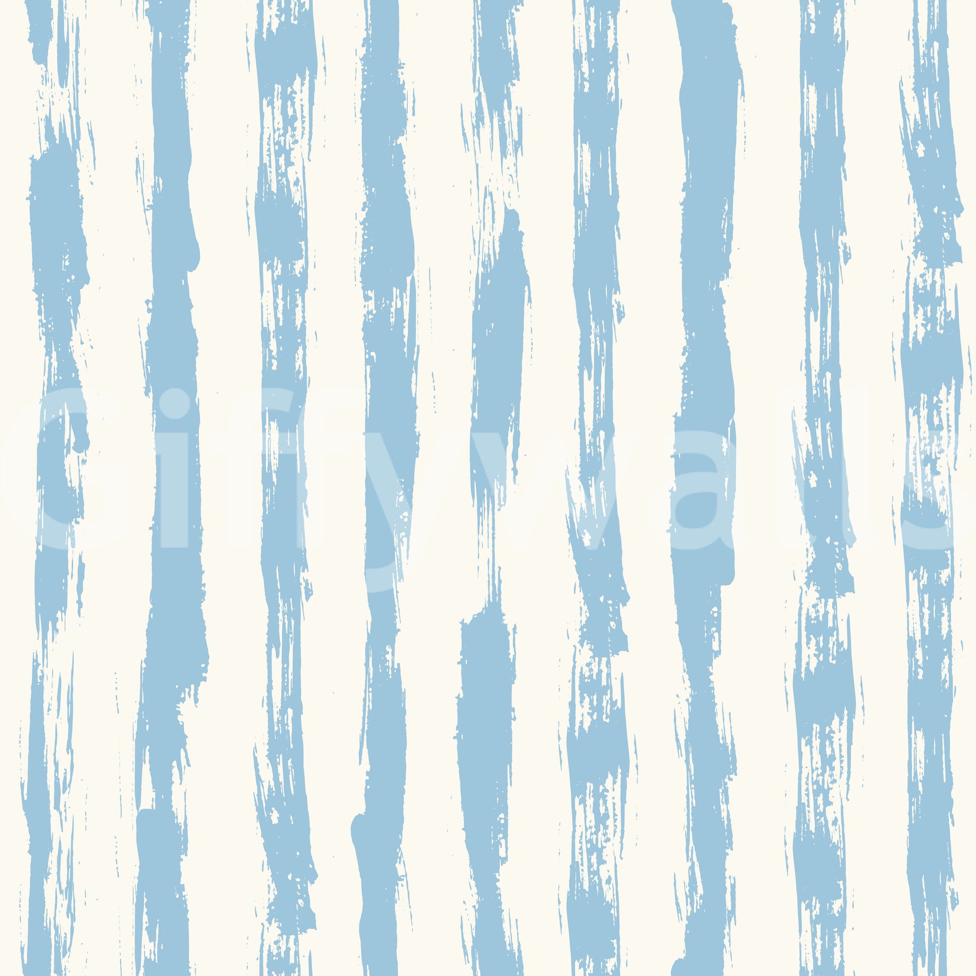 Coastal Blue Vertical Brushstroke Stripes Wallpaper⁠