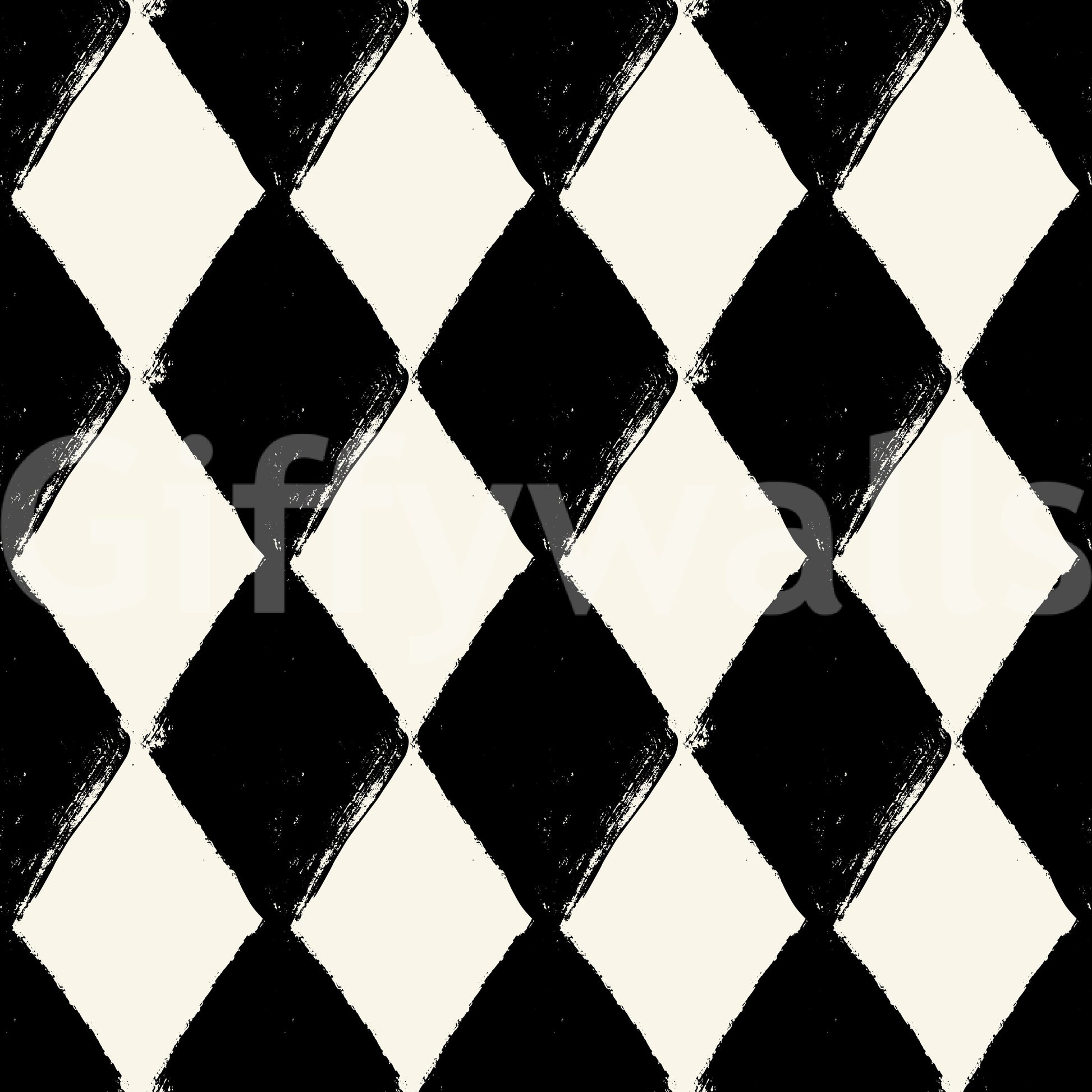 Textured Harlequin Brushwork Wallpaper⁠